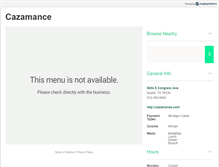 Tablet Screenshot of cazamance.com